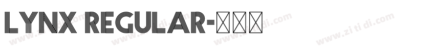 Lynx Regular字体转换